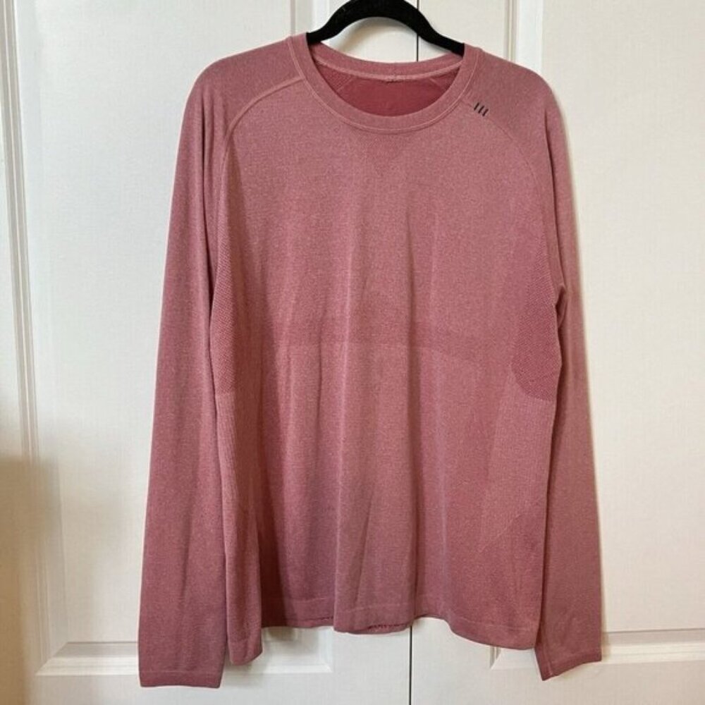 Lululemon Mens Shirt Athletic Running Red Outdoor Gorpcore Flawed